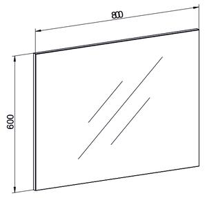 Mereo Mereo, Zrcadlo 60x80x2 cm, CN690