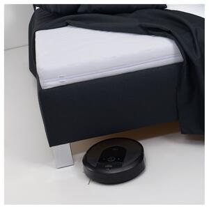 Rohová postel s matrací AFRODITE černá, 90x200 cm