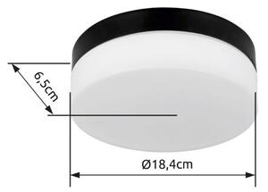 GLOBO 32111B VRANOS venkovní stropní svítidlo D184mm 1xE27 IP44 matná černá, bílá