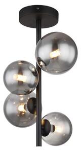 GLOBO 56133-4D RIHA stropní svítidlo D235mm 4xG9 matná černá, kouřová
