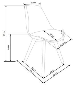 Jídelní židle SCK-246 buk/transparentní