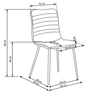 Jídelní židle SCK-251 šedá/černá