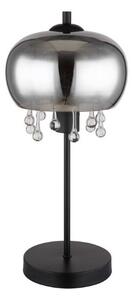 GLOBO 15839T CORRY stolní lampička V450mm 1xE27 matná černá, kouřová