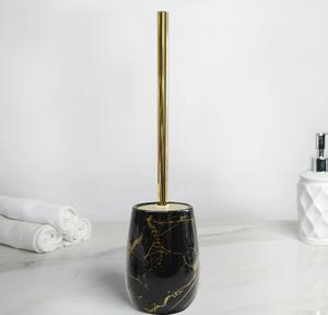 Tutumi - WC štětka Marble - černá - 39 cm