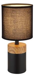 GLOBO 21623 IGA stolní lampička 1xE14 V290mm černá, imitace dřeva