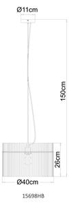 Globo 15698HB - Lustr na lanku GORLEY 1xE27/60W/230V