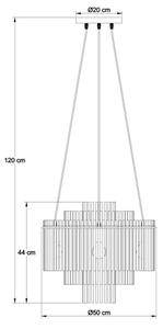 Globo 15698H1 - Lustr na lanku GORLEY 5xE27/60W/230V černá
