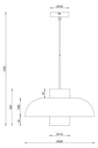Globo 15755S - Lustr na lanku LOWE 1xE27/60W/230V černá