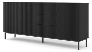 Komoda 3D3S 200 Rowanna (černá). Akce -12%