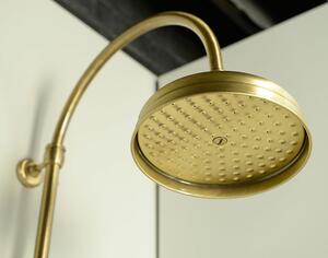 Sapho ANTEA sprchový sloup k napojení na baterii, hlavová, ruční sprcha, teleskopický, bronz