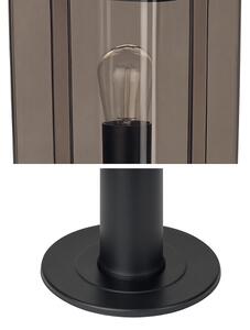 Venkovní lampa 1xE27/60W/230V IP44 černá/kouřová hnědá