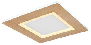 GLOBO 41767Q CLAY stropní svítidlo LED 23,4W/1300lm 2700-6500K bílá, imitace dřeva