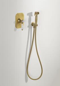 Reitano Rubinetteria, Bidetová sprcha retro s hadicí a držákem sprchy s vyústěním, bronz, 9106
