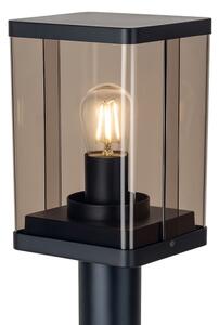 Venkovní lampa 1xE27/60W/230V IP44 černá/kouřová hnědá