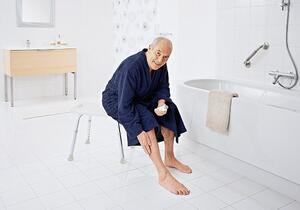 Ridder, Koupelnová židle, nastavitelná výška, bílá, A00601101