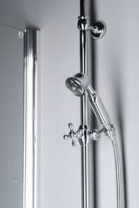 Sapho VANITY sprchový sloup k napojení na baterii, hlavová, ruční sprcha, teleskopický, chrom