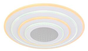 GLOBO SMART LIGHT 48544-40SH JOCELYN stropní svítidlo D400mm LED 40W/2900lm 2700-6500K bílá, chrom, dálkový ovladač
