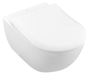 VILLEROY & BOCH SUBWAY 2.0 - pack WC závesné, DirectFlush, SupraFix 3.0, biela Alpin CeramicPlus + sedátko slimseat 5614R2R1