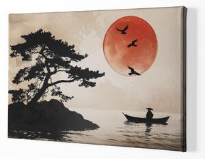 Obraz na plátně - Strom života Starý dub a převozník Yakuta FeelHappy.cz Velikost obrazu: 60 x 40 cm