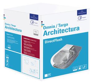 VILLEROY & BOCH ARCHITECTURA - COMBI PACK WC závesné DirectFlush+sedátko s pokl.SoftClosing, biela Alpin CeramicPlus 5684HRR1