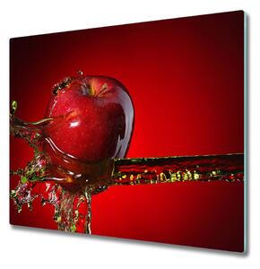 Skleněná krájecí deska Jablko a voda 60x52 cm