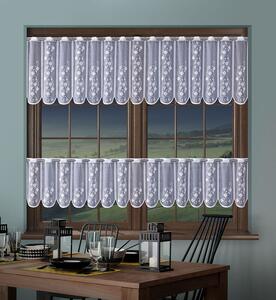 Forbyt Hotová záclona Aida vitrážka bílá 255x35 cm + 255x70 cm