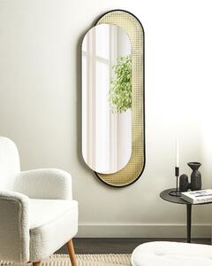 Nástěnné ratanové zrcadlo 51 x 143 cm přírodní CREIL