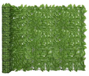 Balkonová zástěna se zelenými listy 300 x 150 cm