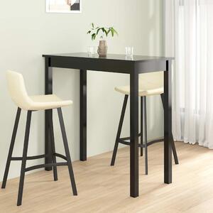 Barový stůl MDF černý 115 x 55 x 107 cm 240378