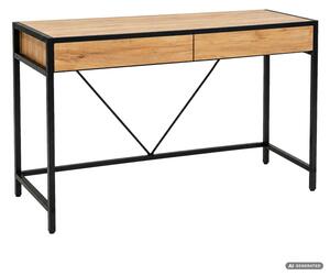 Kancelářský stůl LOFT PURE dub craft / černé nohy