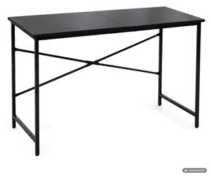 Kancelářský stůl SIMPLE černý / černé nohy