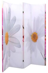 Skládací paraván 200 x 170 cm květina 240479
