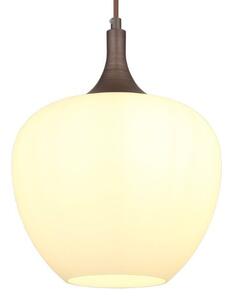 GLOBO 15548HC MAXY závěsné svítidlo D240mm 1xE27 kávová, bílá