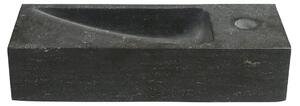 Sapho BLOK kamenné umývátko 38x14cm, antracit
