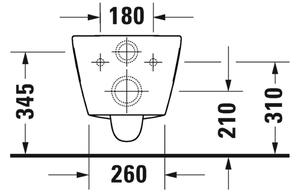 Duravit D-Neo - Závěsné Rimless WC 370x540 mm, bílá 2578090000