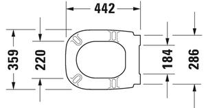 Duravit D-Code - WC sedátko + sklápěcí automatika, bílá 0067390099