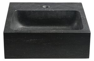 Sapho, BLOK kamenné umyvadlo 30x10x30 cm, černý Antracit, 2401-29
