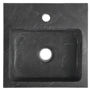 Sapho, BLOK kamenné umyvadlo 30x10x30 cm, černý Antracit, 2401-29