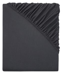 LIVARNO home Žerzejové napínací prostěradlo, 180–200 x 200 cm (tmavě šedá) (100369709002)