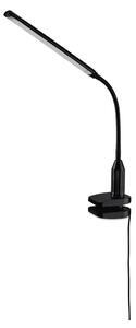LIVARNO home Stolní LED lampa (černá, lampa se skřipcem ) (100365101003)