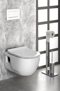 Sapho, BRILLA závěsná WC mísa s bidet. sprškou, Rimless, 36,5x53 cm, bílá, 100612