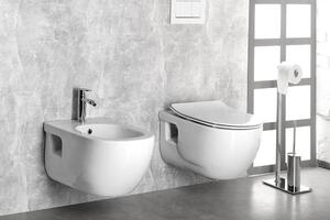 Sapho, BRILLA závěsná WC mísa, Rimless, 36,5x53 cm, bílá, 100614