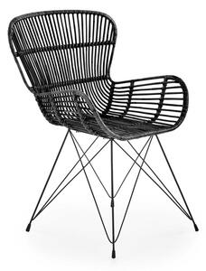 Halmar Ratanová židle K335, černá