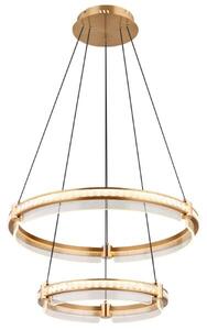 GLOBO 67196-78H BLONDIE závěsné svítidlo D600mm LED 78W/4143lm 2700-6000K zlatá, průhledná, dálkový ovladač