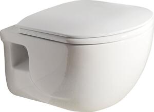 Sapho, BRILLA závěsná WC mísa s bidet. sprškou, Rimless, 36,5x53 cm, bílá, 100612