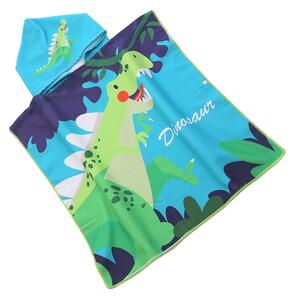 Dětské pončo DINOSAUR barevné Rozměr: 60 x 120 cm