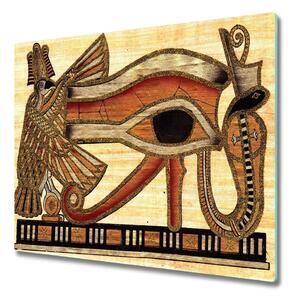 Skleněná krájecí deska Egyptský oční papyrus 60x52 cm