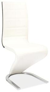 Casarredo Jídelní čalouněná židle H-134 bílá/černá