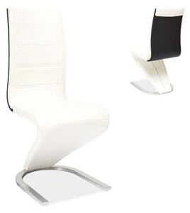 Casarredo Jídelní čalouněná židle H-134 bílá/černá