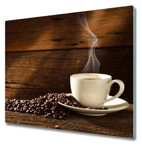 Skleněná krájecí deska Šálek kávy 60x52 cm